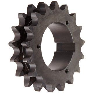 Martin Roller Chain Sprocket, Hardened Teeth, Split Taper Bushed, Type B Hub, Double Strand, 100 Chain Size, For R1 Bushing, 1.25" Pitch, 17 Teeth, 3.75" Max Bore Dia., 7.44" OD, 5.375" Hub Dia., 0.669" Width Industrial & Scie