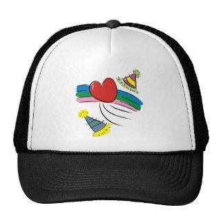 Happy Birthday Decorations Heart Hats