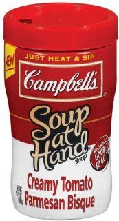 Campbell's Soup At Hand Ready to Serve Creamy Tomato Parmesan Bisque   8 Pack  Chicken Noodle Soups  Grocery & Gourmet Food