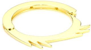 CHRISHABANA "Now Is Tomorrow" The Razor Blade Gold Cuff Bracelet Jewelry
