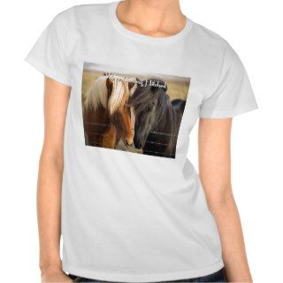 We're Getting Hitched (Two Horses) T shirt