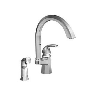 Felicity Single Handle Kitchen Faucet with Side Spray in Chrome Finish Stainless   Touch On Kitchen Sink Faucets  