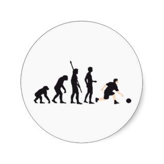 evolution bowling round sticker