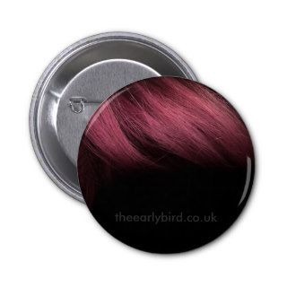 hair, theearlybird.co.uk pinback buttons