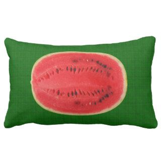 Watermelon Green Fabric Pillow