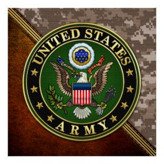 US Army Emblem Poster