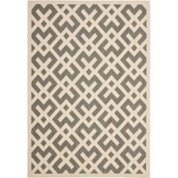 Poolside Grey/ Bone Indoor Outdoor Rug (6'7 x 9'6) Safavieh 5x8   6x9 Rugs