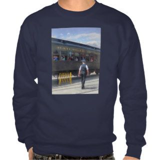 Trains   All Aboard Pull Over Sweatshirt