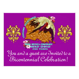 Bicentennial 8.75" x 6.5"  Important Notes Below Personalized Invitation