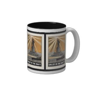 For Liberty's Sake ~ Enlist in the Navy Coffee Mug