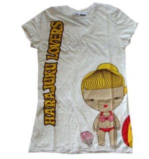 Harajuku Lovers By Gwen Stefani " Gwen " Beige Tee Shirt Top * 08 Newest Aloha Girls Spring Collection *, M
