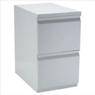 Stationary 2 Compartment Filing Cabinet Casters Included, Color Grey  Vertical File Cabinets 
