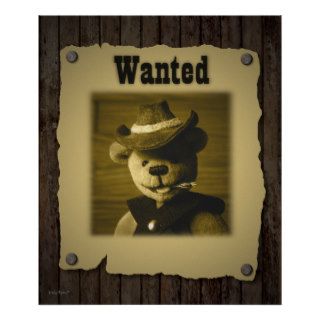 Dinky Bears Wanted Poster