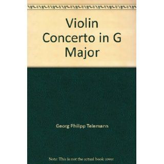 Violin Concerto in G Major Georg Philipp Telemann, Study Score Books