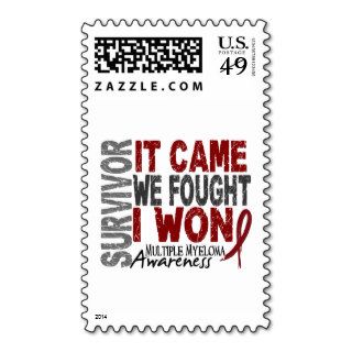 Multiple Myeloma Survivor It Came We Fought I Won Postage Stamps