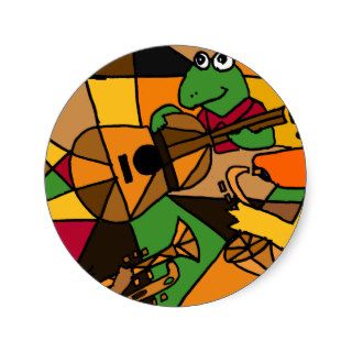 XX  Abstract Art Animals and Music Sticker