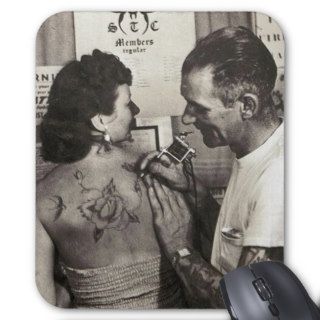 Al Shieferly tattoos Rose Mouse Pad