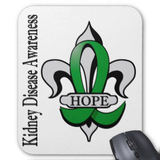 Fleur De Lis Kidney Disease Hope Mouse Pad