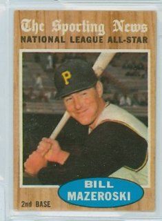 1962 Topps Baseball 391 Bill Mazeroski AS Pirates Excellent to Excellent Plus Sports Collectibles