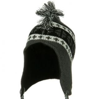 Snow Knit Mohawk Ski Hat   Grey at  Mens Clothing store Skull Caps