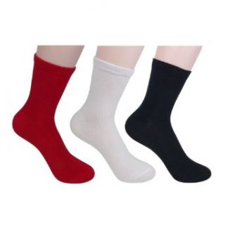 Landisun SN334 3 Pairs 3 Solid Colors Women Quarter Bamboo Socks Deodorant Casual Socks