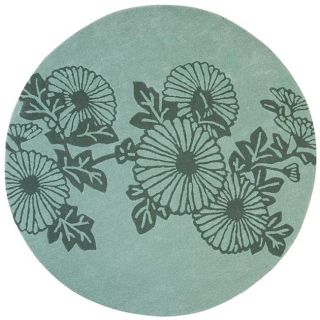 Hand tufted Fauna Mint Green Wool Rug (8' Round) St Croix Trading Round/Oval/Square
