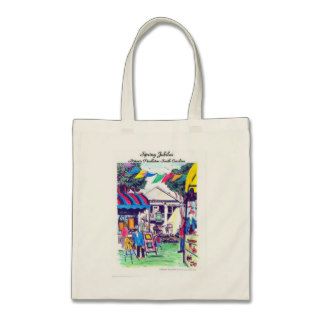 Spring Jubilee Budge Tote Canvas Bag