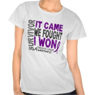 Pancreatic Cancer Survivor It Came We Fought I Won Shirt