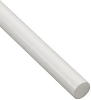 PTFE (Polytetrafluoroethylene) Round Rod, Opaque White, 1" Diameter, 36" Length (Pack of 1) Ptfe Plastic Raw Materials