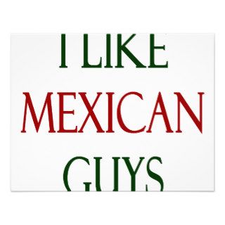 I Like Mexican Guys Personalized Invitation