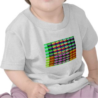 Rainbow Pixel Eyes Tee Shirts