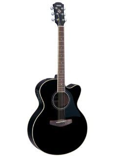 Yamaha CPX500II Medium Jumbo Cutaway Acoustic Electric Guitar Black Musical Instruments