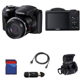 SSE Canon PowerShot SX500 Digital Camera w/ Starter Camera Package   6353B001  Camcorders  Camera & Photo