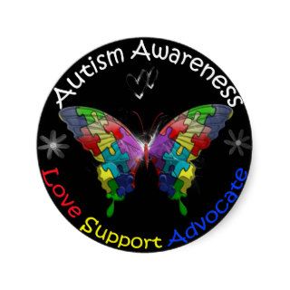 Autism Awareness Butterfly Sticker