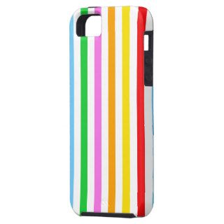 Abstract Retro Stripes Lines Red Blue Green Pink iPhone 5 Covers