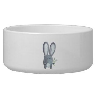 Easter Bunny with catkins Pet Food Bowl