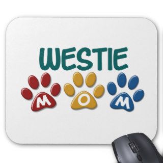 WHIPPET Mom Paw Print 1 Mouse Mats