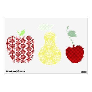 Colorful Patchwork Kitchen Fruit Wall Decals