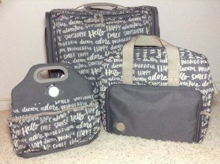 We R Memory Keepers CHARCOAL 360 Crafter's Bag Bundle with all 3 bags 360 Crafter's Bag (rolling bag), Crafter's Shoulder Bag and Tote Bag.  