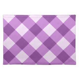 Purple Gingham Placemats