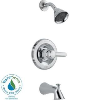Delta Lahara Tub and Shower Faucet Trim Kit Only in Chrome (Valve not included) T14438