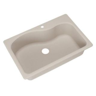 FrankeUSA Dual Mount Composite Granite 33x22x9 1 Hole Single Bowl Kitchen Sink in Champagne SC3322 1