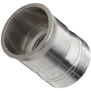 Fastcom Press In Threaded Insert Steel, Compatible With Metal, 1/4" 20 Internal Threads External Threads, 0.408" Length (Pack of 50)