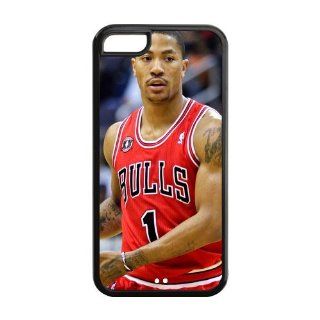 NBA Chicago Bulls Team Logo Custom Design TPU Case Back Cover For Iphone 5c iphone5c NY408 Cell Phones & Accessories