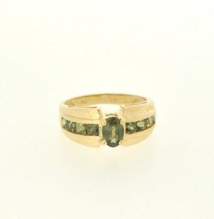 14K Yellow Gold Peridot Ring Jewelry