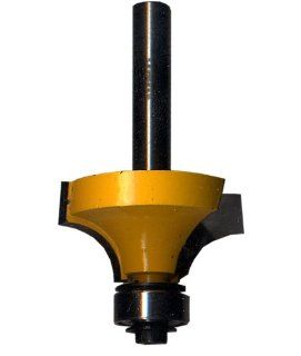Task Tools T24271 Corner Round and Beading Router Bit with 1/4 Inch Shank, 1 1/4 Inch by 21/32 Inch Carbide Height, 3/8 Inch Radius    