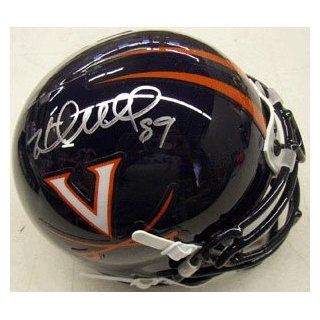 Heath Miller Signed Virginia Cavaliers Riddell Replica Mini Helmet Sports Collectibles