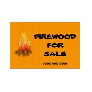 Firewood For Sale Yard Sign