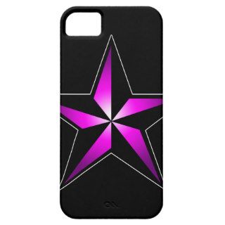 Purple Nautical Tattoo Star iPhone 5 Case