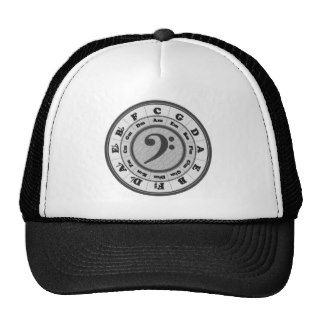 Bass Clef Circle of Fifths Trucker Hats